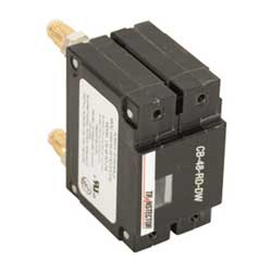 DC Surge Protector SPD CB Indoor Circuit Breaker Style Double-Wide 48 Vdc, Single-Mode SASD R56