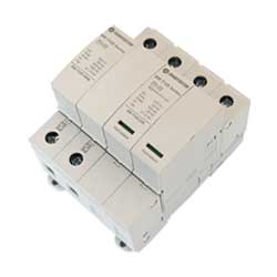 AC Surge Protector SPD I2R-T125 DIN-Rail 230 Vac Single-Phase + CM MOV, GDT 100 kA, IEC 61643-11 Class I+II, CE, RoHS