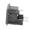Twin-Fused IEC Inlet, Snap-Fit, Panel Mount, C14 Connector, 6.3 mm Tab Termination, 5mm x 20mm Fuse, 1 mm Panel Thickness