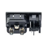 Horizontal Power Entry Module, Panel-Mount, C14 Inlet, I/O Marked Switch, 45.9 mm