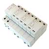 Picture of AC Surge Protector SPD I2R-T125 DIN-Rail 230 Vac 3-Phase Wye + CM MOV, GDT 100 kA, IEC 61643-11 Class I+II, CE, RoHS