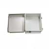 Picture of 14x12x07 Fiberglass Reinf Polyester FRP Weatherproof Outdoor IP66 NEMA 4 Enclosure, Modified Base Gray