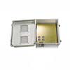 Picture of 14x12x07 Fiberglass Reinf Polyester FRP Weatherproof Outdoor IP24 NEMA 3R Enclosure, Terminal Block Drilled Mount 12VDC Vented Lid Gray