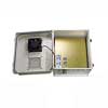 Picture of 14x12x07 Fiberglass Reinf Polyester FRP Weatherproof Outdoor IP24 NEMA 3R Enclosure, 240 VAC UNIV. Outlet MNT PLT, MECH Thermostat Fan Gray