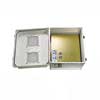 Picture of 14x12x07 Fiberglass Reinf Polyester FRP Weatherproof Outdoor IP24 NEMA 3R Enclosure, 120-240 VAC Universal Outlet MNT PLT Vented Lid Gray