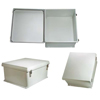 Picture of 18x16x08 UL Listed Fiberglass Reinf Polyester FRP Weatherproof Outdoor IP66 NEMA 4 Enclosure, Gray