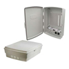 Picture of 14x10x04 ABS Plastic Weatherproof Outdoor IP55 NEMA 3 Enclosure, Hook & Loop Mounting, 120 VAC outlets Gray